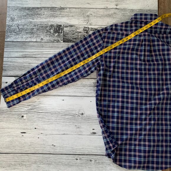 Bergdorf Goodman Tailored Fit Plaid Casual Dress Shirt - Picture 11 of 11